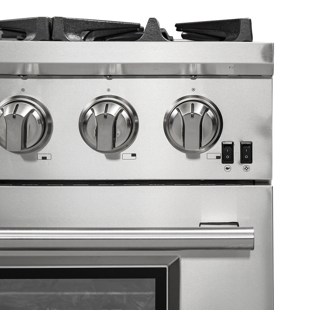 Forno Capriasca 36" Stainless Steel Freestanding Gas Range (5.36 Cu. Ft.) - FFSGS6260-36