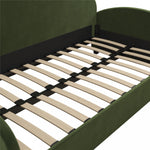 Moon Upholstered Twin Daybed - Olive Green Velvet