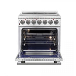 Forno Massimo 30" Stainless Steel Freestanding Electric Range With True Convection And Air Fry (4.32 Cu. Ft.) - FFSEL6020-30