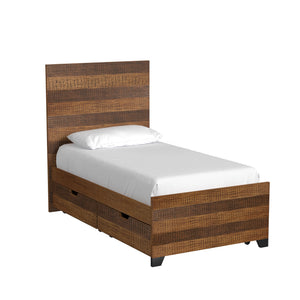 Elana 3-Piece Twin Bed - Brown, Tan