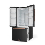 Thor Kitchen - Gordon Ramsay Collection 30" 17.5 Cu. Ft. Matte Black Counter-Depth French Door Refrigerator with Ice Maker - RF3017FFD00-RSG