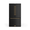 Thor Kitchen Matte Black French Door Counter-Depth Refrigerator with Ice Maker| Gordon Ramsay Collection (20.3 cu.ft.) - RF3621CTD00-BRZ