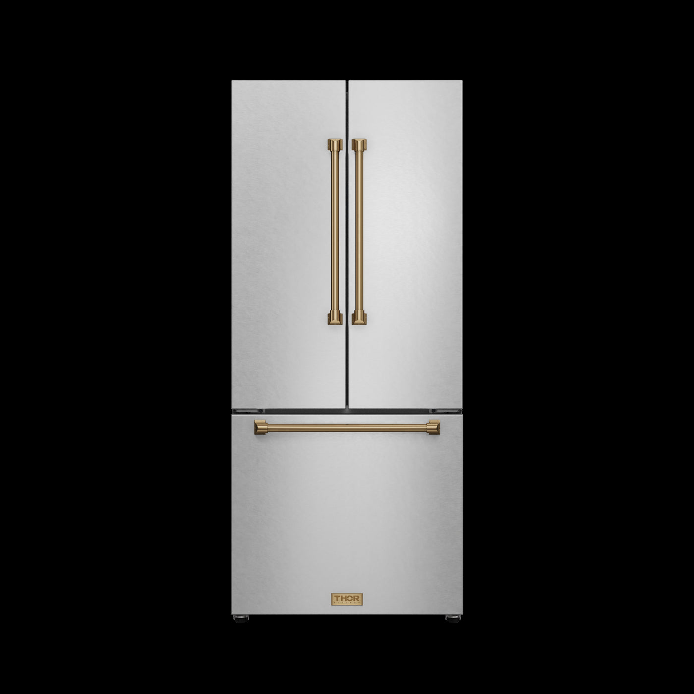 Thor Kitchen Stainless Steel French Door Counter Depth Refrigerator with Ice Maker| Gordon Ramsay Collection (17.5 cu.ft.) - RF3017FFD99-BRZ