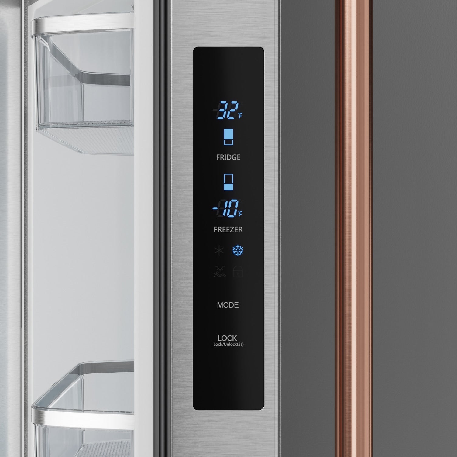 Thor Kitchen - Gordon Ramsay Collection 30" 17.5 Cu. Ft. Stainless Steel Counter-Depth French Door Refrigerator with Ice Maker - RF3017FFD99-RSG