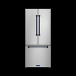 Thor Kitchen - Gordon Ramsay Collection 30" 17.5 Cu. Ft. Stainless Steel Counter-Depth French Door Refrigerator with Ice Maker - RF3017FFD99-BLU