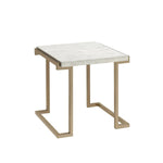 Allhallows Marble Look End Table