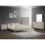 Kaiya 3-Piece King Spindle Bed - Antique Grey