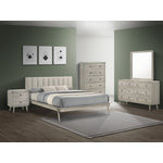 Kaiya 6-Piece Queen Upholstered Bedroom Package- Antique Grey