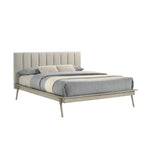 Kaiya 3-Piece Queen Upholstered Bed - Antique Grey