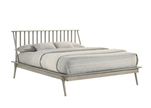 Kaiya 3-Piece Queen Spindle Bed - Antique Grey