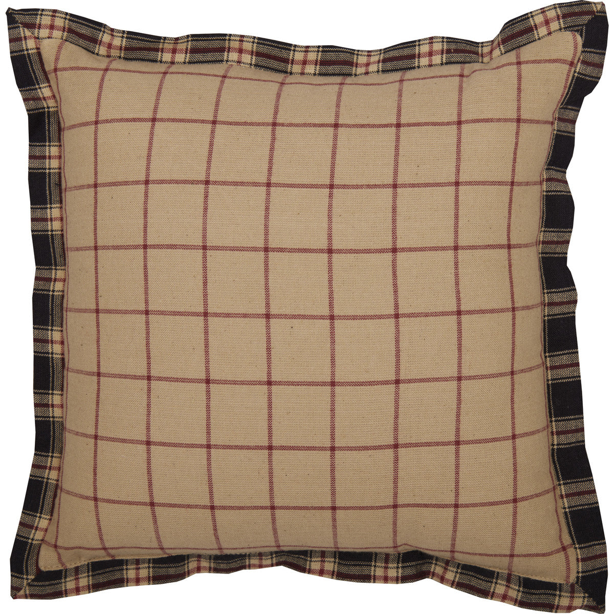 Malta 10 x 10 Pillow - Soft Black/Khaki