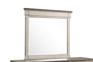 Bungalow Mirror - Brown, Light Grey