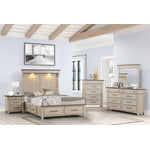 Bungalow 3-Piece Queen Storage Bed - Brown, Light Grey