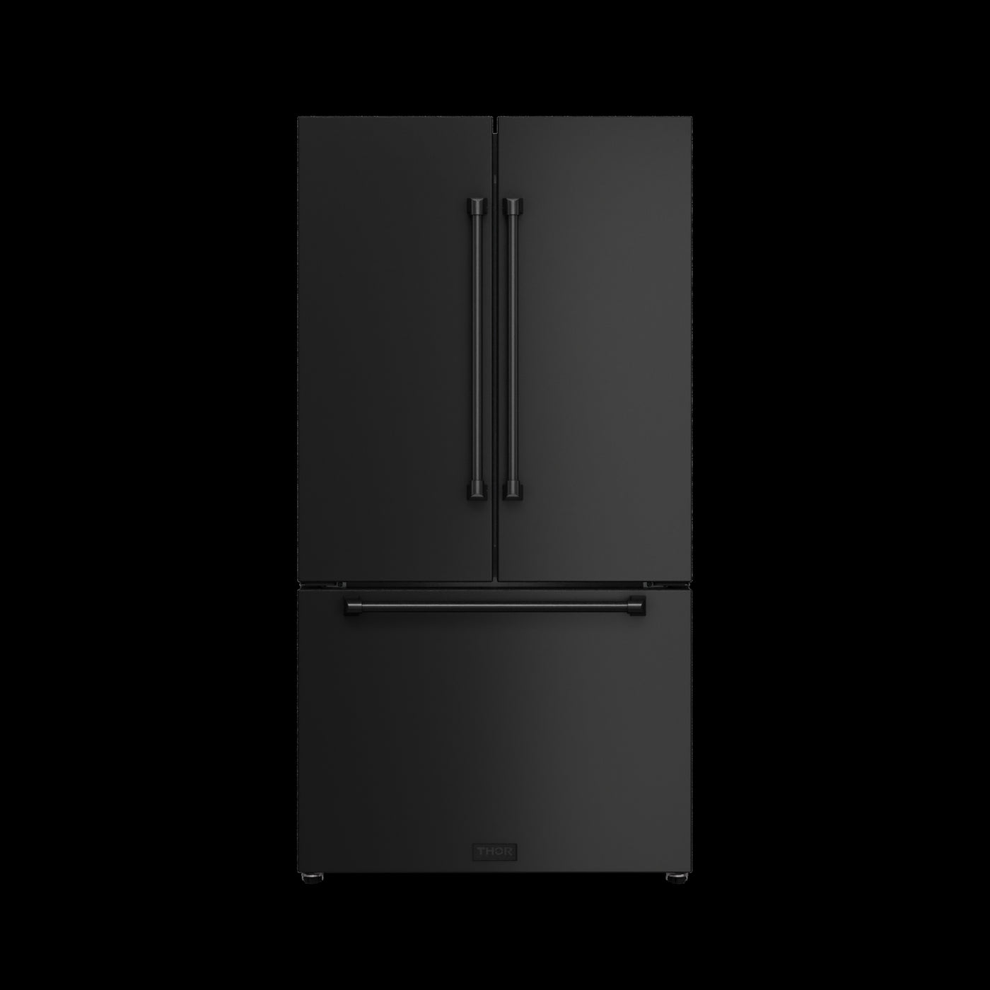 Thor Kitchen Matte Black French Door Counter-Depth Refrigerator with Ice Maker| Gordon Ramsay Collection (20.3 cu.ft.) - RF3621CTD00