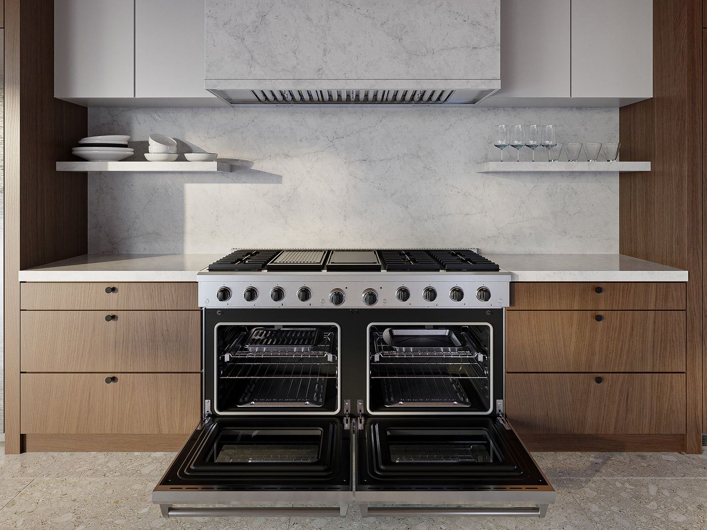 Thor Kitchen Stainless Steel Freestanding Gas Range (9.6 cu ft.) - LRG60E