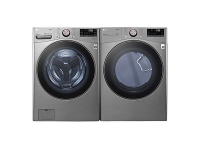 LG Graphite Steel Front-Load Washer (5.2 cu. ft.) & Electric Dryer (7.4 cu. ft.) - WM3850HVA/DLEX3850V