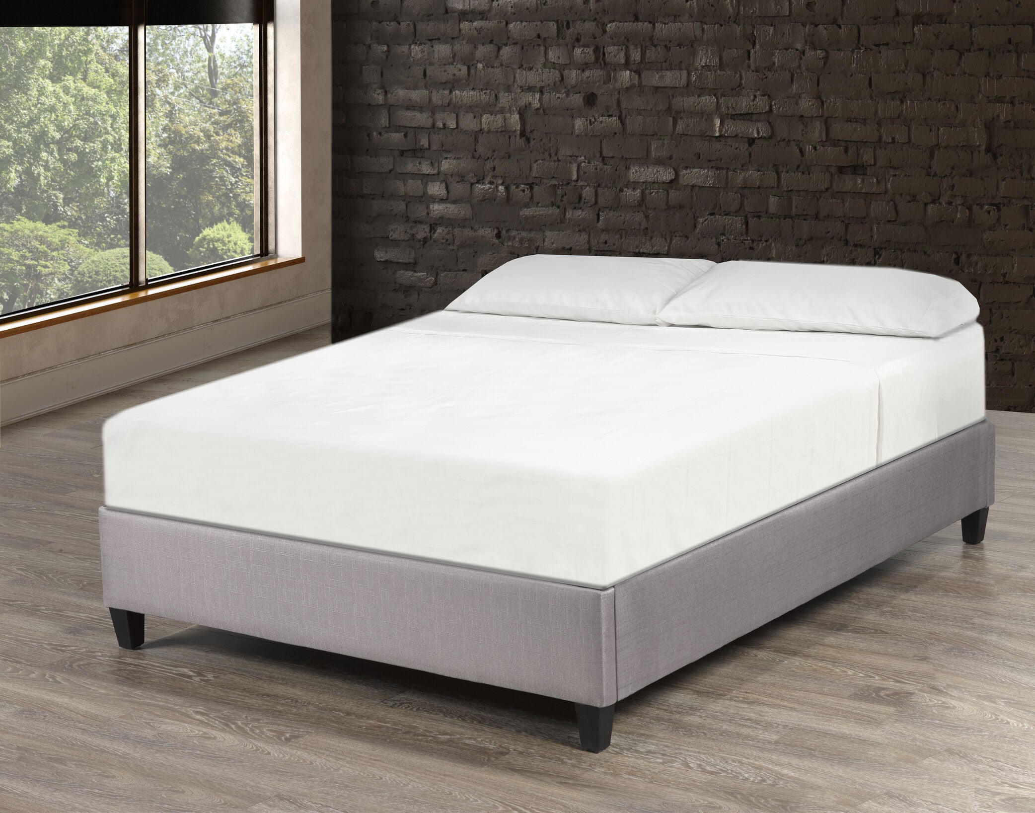 Meyer Twin Platform Bed Base - Grey