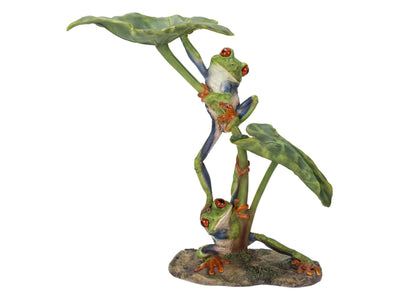Ganging Up On The Lotus Statue - Green