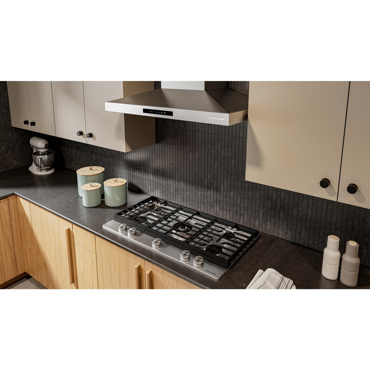KitchenAid Stainless Steel Gas Cooktop - KCGK536SSS