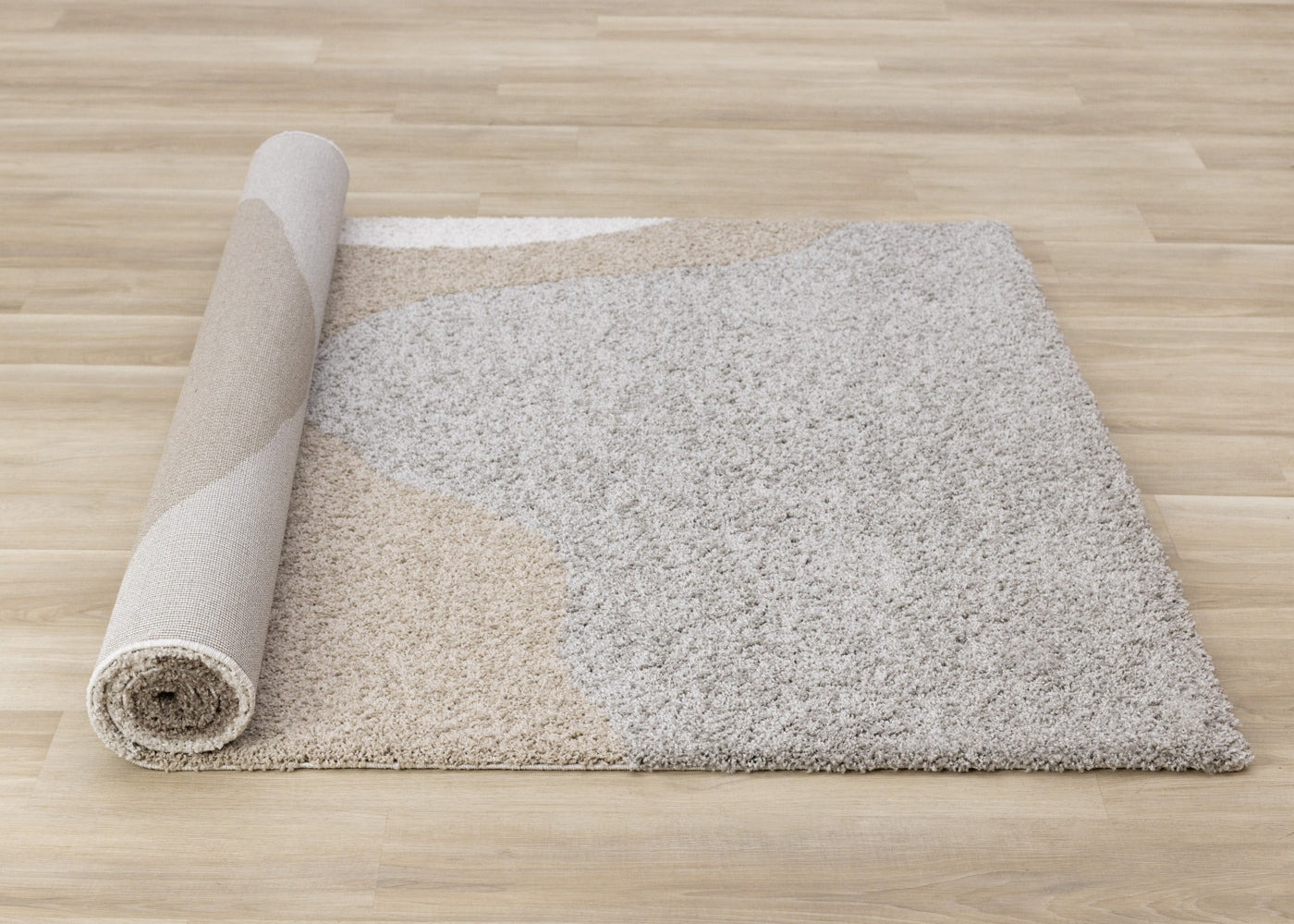 Misha Soft Modern Area Rug - Grey Taupe - 5' X 8'