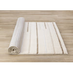 Sasha Soft Modern Lines Area Rug - Cream - 5' X 8'