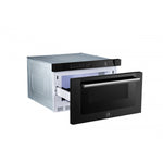 Forno Capoliveri Black 24" Built-In Microwave Drawer (1.2 Cu. Ft.) - FMWDR3000-24BLK