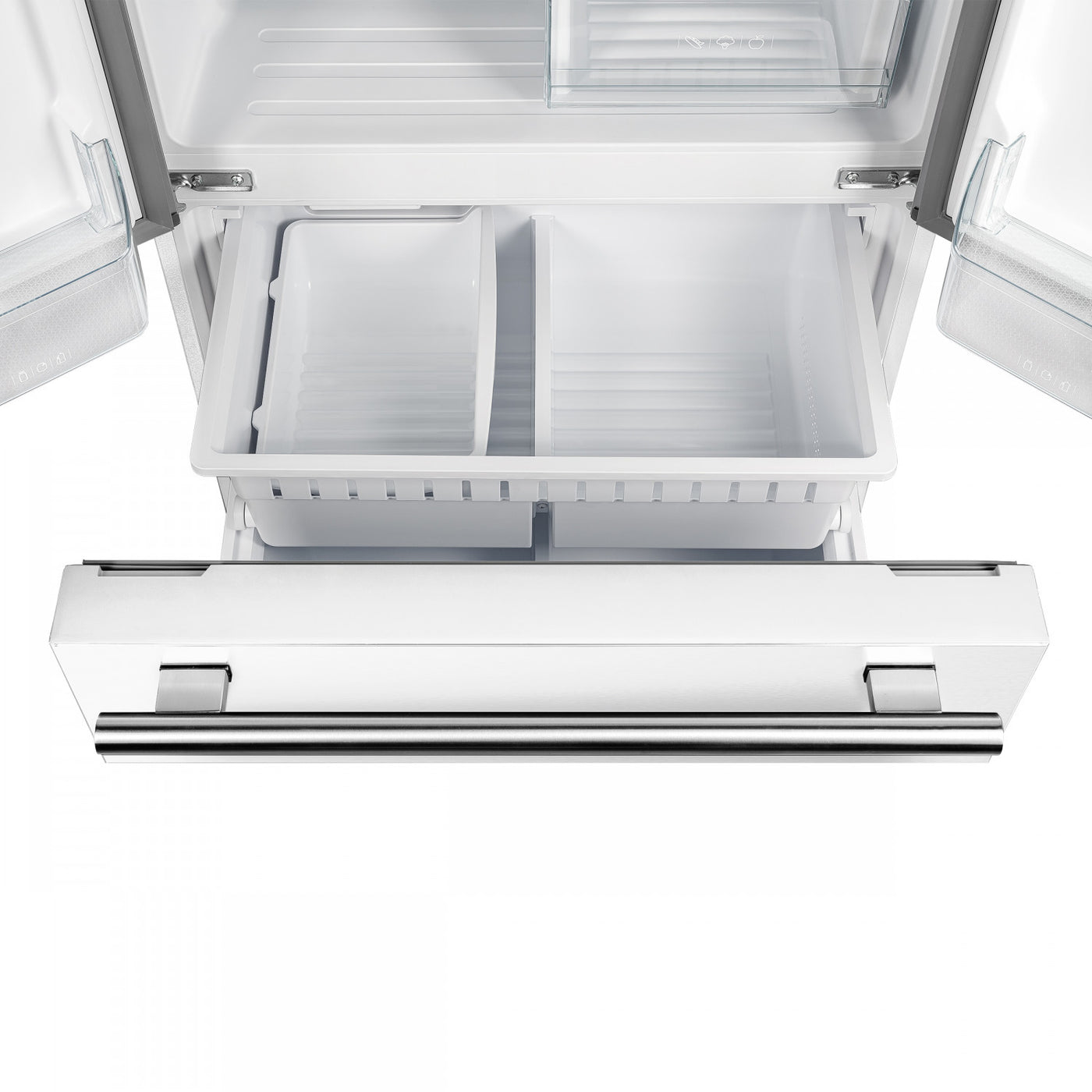 Forno Gallipoli White French Door Refrigerator with Ice Maker (17.5 Cu. Ft.) - FFFFD1974-31WHT