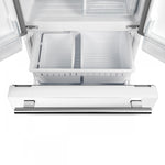 Forno Gallipoli White French Door Refrigerator with Ice Maker (17.5 Cu. Ft.) - FFFFD1974-31WHT