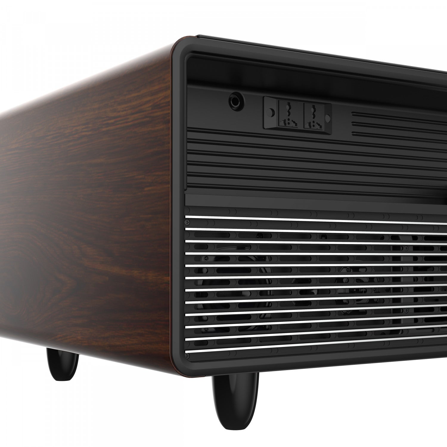 Forno Tavolo Smart Coffee Table With Dual Refrigerator Drawers - Wood - FCTFR7006-51WD