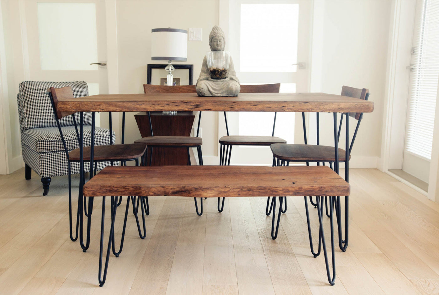 Eberlinn Dining Chair - Matte Brown - Set of Two