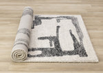 Marquee Modern Abstract Area Rug - 8' X 11' - Cream/Black
