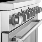 Forno Paolo 36" Stainless Steel Freestanding Electric Range with True Convection (5.44 Cu. Ft.) - FFSEL6011-36