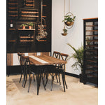 Bayan Metal Frame Wall Box III - Teak