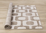 Logan Modern Vintage Area Rug - 5' X 8' - Brown/Cream