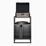 Regal Turntable Stand/End Table - Black Oak