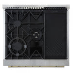 Forno Giovanni 30" Black Freestanding Gas Range (4.32 Cu. Ft.) - FFSGS6274-30BLK