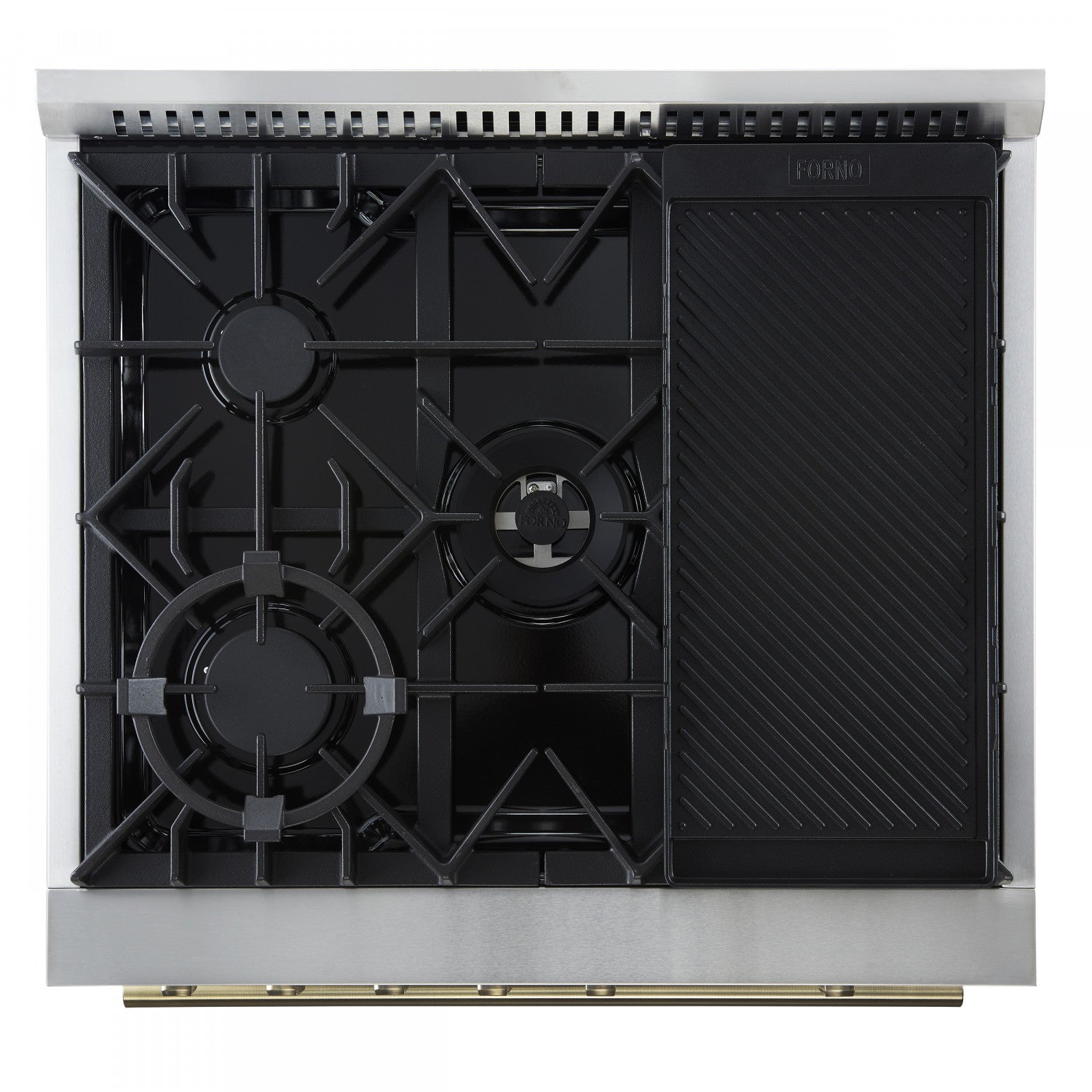 Forno Giovanni 30" Black Freestanding Gas Range (4.32 Cu. Ft.) - FFSGS6274-30BLK