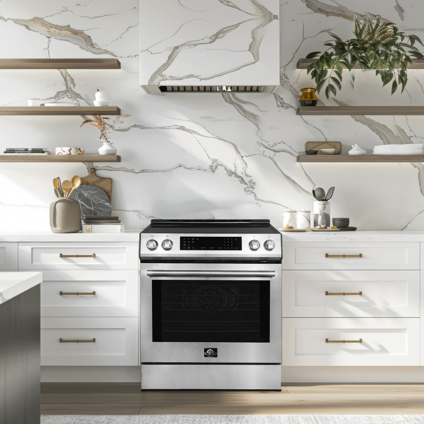 Forno Donatello Stainless Steel Slide-in Induction Range With True Convection (5.0 Cu. Ft.) - FFSIN0905-30
