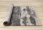 Allure Modern Dark Area Rug - Black Brown - 5' X 8'