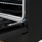 Forno Antico 36" Black Freestanding Gas Range (4.5 Cu. Ft.) - FFSGS6219-36BLK