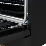 Forno Antico 36" Black Freestanding Gas Range (4.5 Cu. Ft.) - FFSGS6219-36BLK