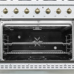 Forno Antico 36" White Dual Fuel Range (4.5 Cu. Ft.) - FFSGS6113-36WHT