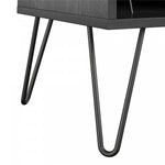 Concord Turntable Stand with Drawers - Black Oak