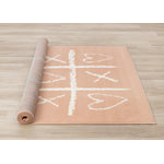 Kids Playing Board Area Rug - Pink Cream - 5' X 8'