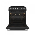 Forno Leonardo Black Slide-in Electric Range (5.0 Cu. Ft.) - FFSEL6022-30BLK