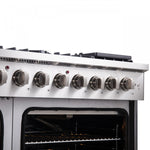 Forno Galiano 48" Stainless Steel Freestanding Double Oven Gas Range (6.58 Cu. Ft.) - FFSGS6444-48