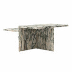 Brielle Two-Tiered Coffee Table - Faux Onyx Marble