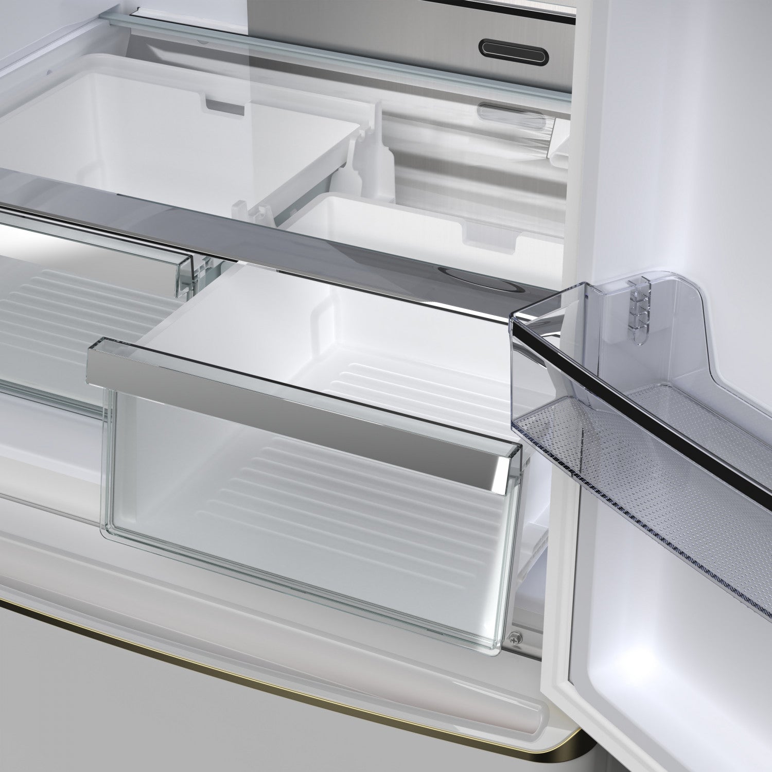 Forno Luigi 33" 18 Cu.Ft. White French Door Refrigerator - FFFFD1791-33WHT