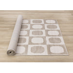 Logan Contemporary Modern Area Rug - Beige Cream - 8' X 11'