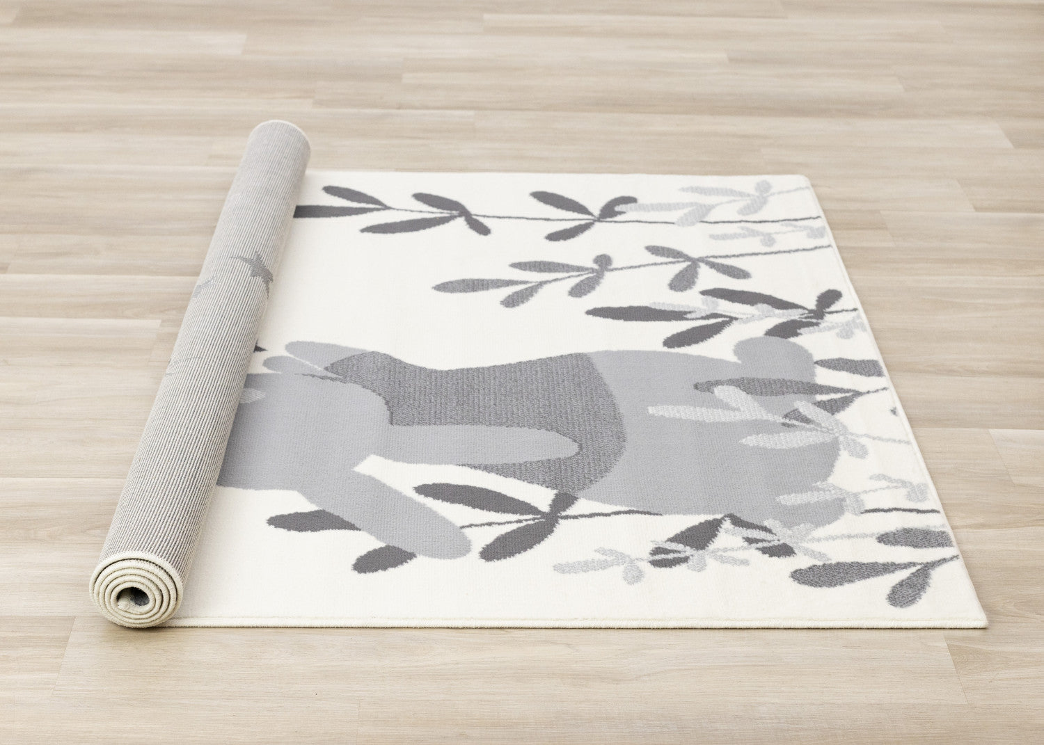Kids Wishful Bunny Area Rug - Cream - 4' X 6'